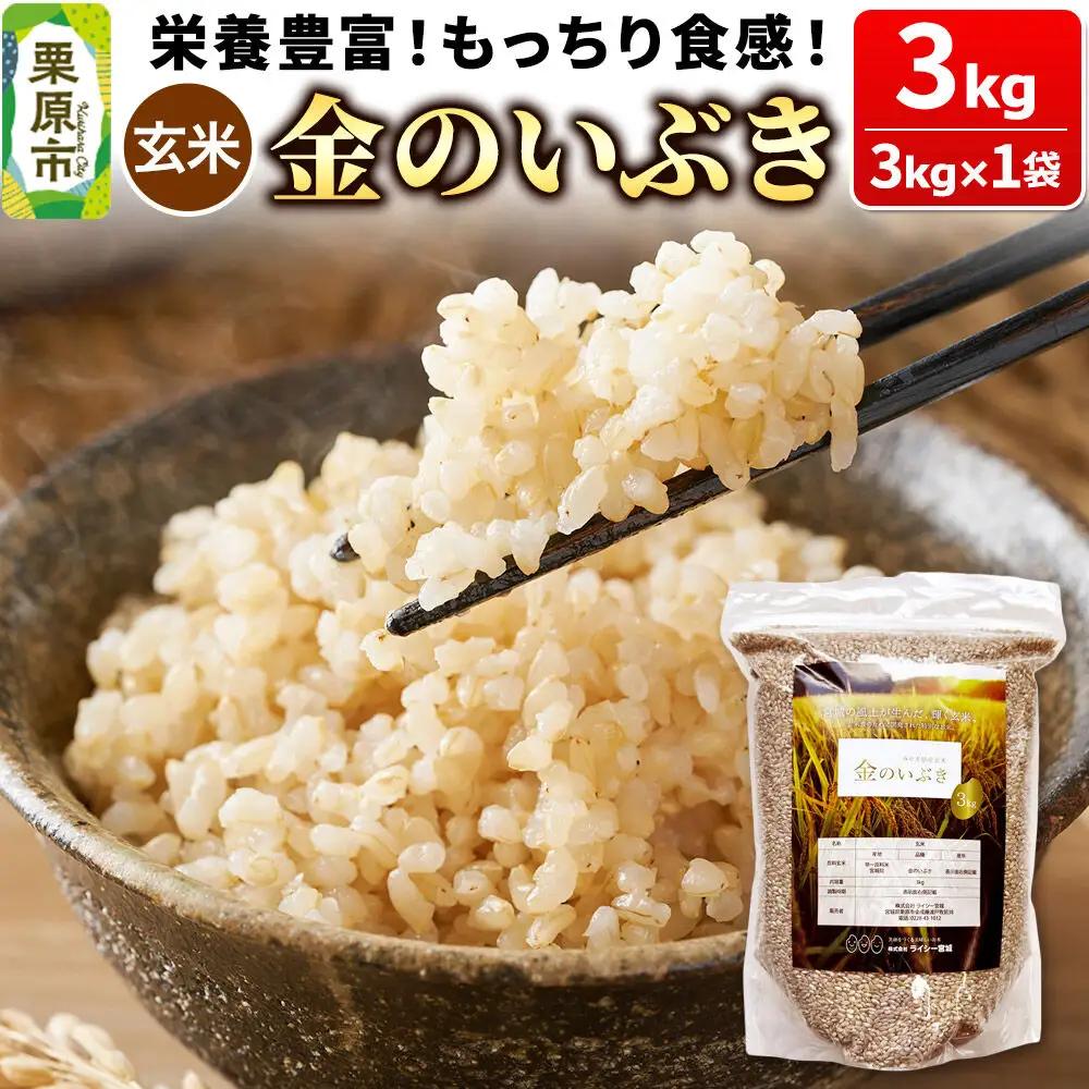 米【玄米】金のいぶき 3kg（3kg×1袋）