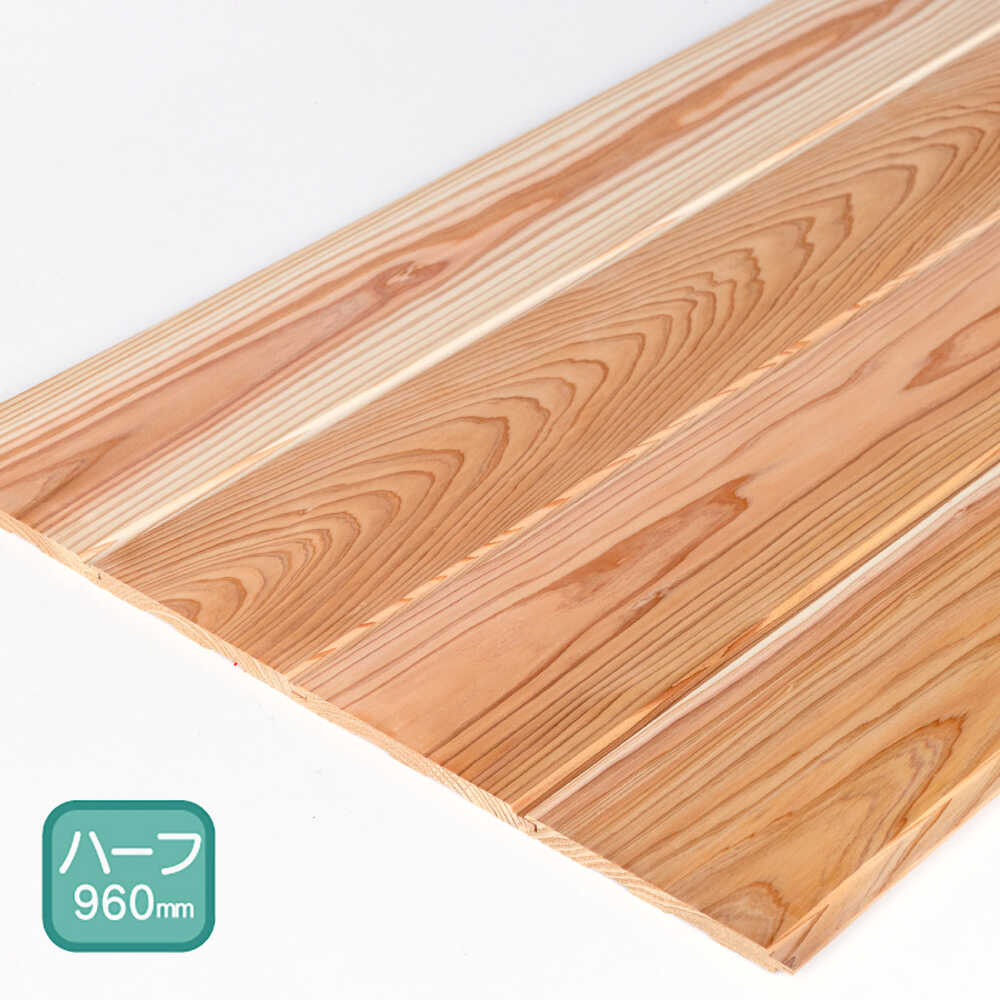 【ふるさと納税】日田杉 羽目板12枚(腰壁用/ハーフサイズ) 日田市 / マルウメ梅江製材所株式会社 DIY リフォーム 装飾[ARFU004]