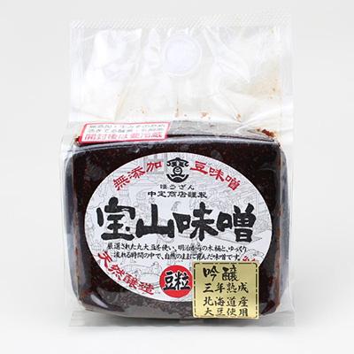 ふるさと納税 武豊町 豆味噌(赤みそ)　宝山味噌・吟醸　つぶ450g×4個