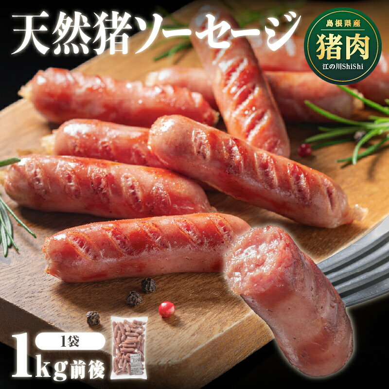 【ふるさと納税】天然猪ソーセージ 1kg前後【AI-7】｜送料無料 国産 ジビエ 天然ジビエ 天然猪 猪肉 イノシシ肉 ジビエソーセージ ソーセージ 味付き 朝ごはん 野菜炒め｜