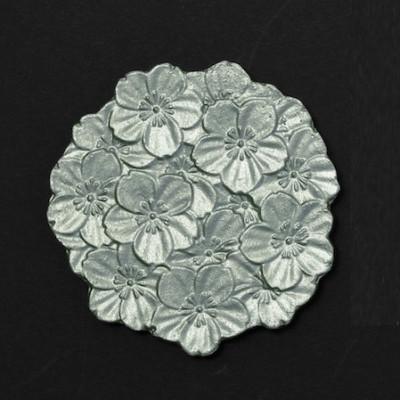 ふるさと納税 高岡市 【高岡銅器】フラワーコースター桜　シルバー