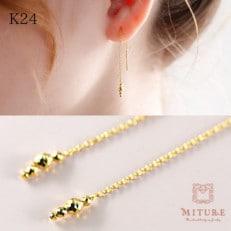 【山梨県】【ジュエリー】K24 dressy/ドレッシー ピアス