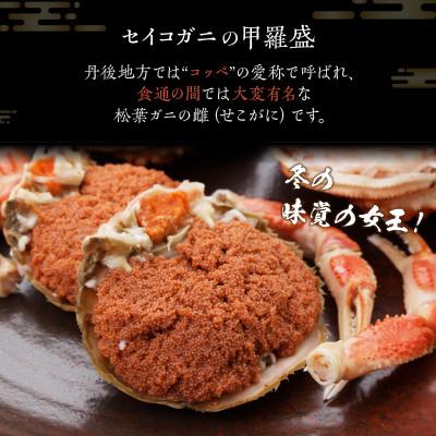 ふるさと納税 京丹後市 ☆蟹の宝石箱☆ お手軽!逸品! セイコガニ甲羅盛 3杯 |  | 01