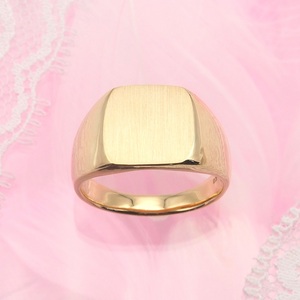 K18 印台(三味型)地金リング　HR-009148