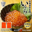 【ふるさと納税】北海道知床産 鮭いくら醤油漬け 500g(250g×2)【配送不可地域：離島・沖縄県】【1209680】