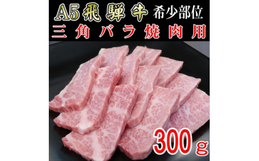 
『希少部位』A5等級飛騨牛三角バラ焼肉用300g【1432029】
