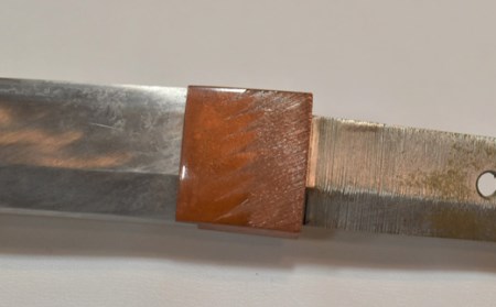 H77-13 【職人技】ハバキ製作（銅一重）【日本刀・刀装具】