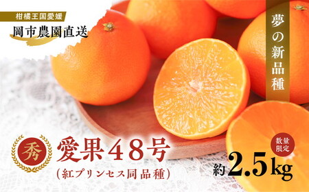 【先行予約】【数量限定】【秀】＼農園直送／愛果48号 約2.5kg｜柑橘 みかん ミカン 蜜柑 果物 フルーツ 愛媛県産 ※離島への配送不可 ※2025年2月下旬～3月下旬頃に順次発送予定