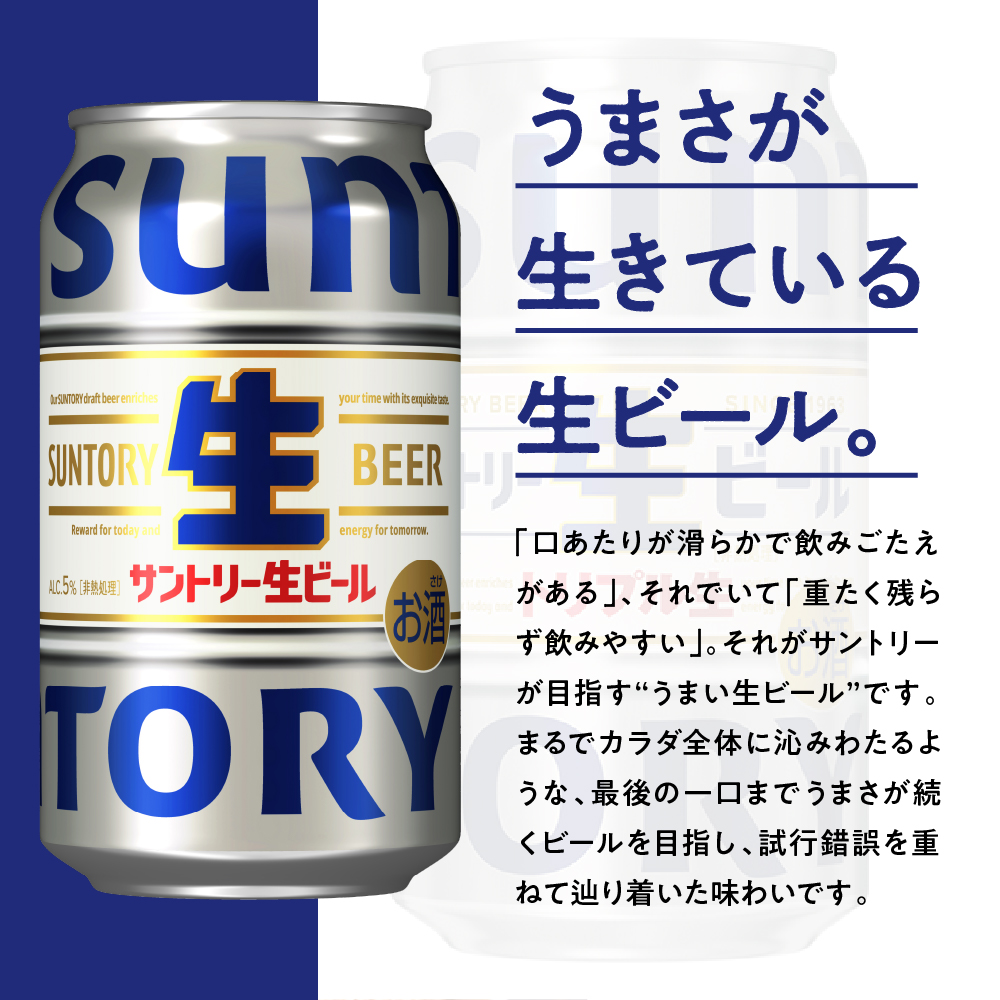 【期間限定】【2箱セット】サントリー 生ビール トリプル生 350ml×24本(2箱)