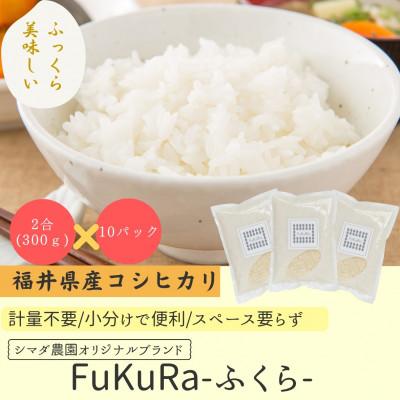 ふるさと納税 小浜市 農家直送　福井県産こしひかり FukuRa(ふくら)　2合×10袋 【便利な小分け・ギフト】精米