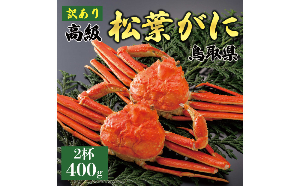 1060.【2025年11月発送】特撰 松葉がに（茹）【訳あり】400g超のサイズ 食べ応えあり 2杯 313726_BS056