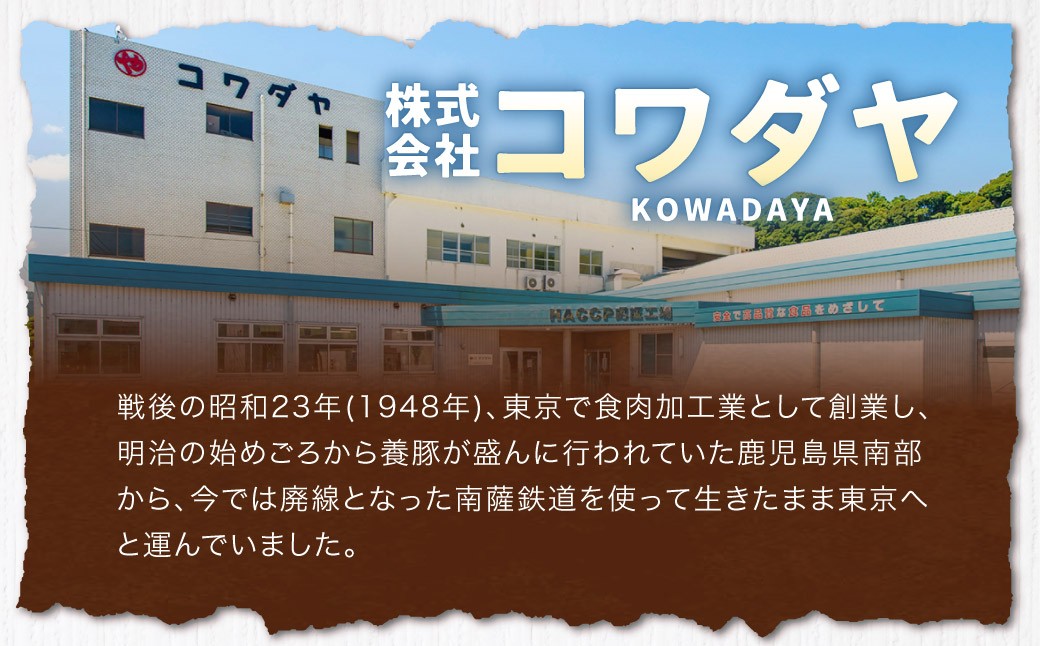 鹿児島県産 豚肉 ローススライス　合計2kg