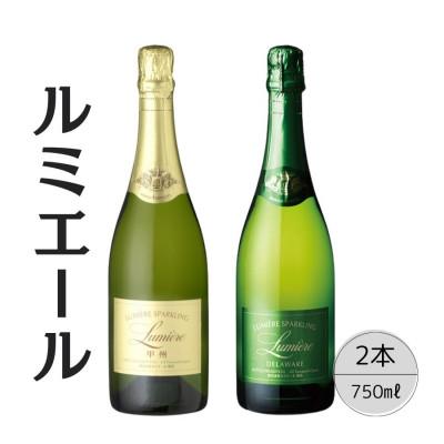 ふるさと納税 笛吹市 ルミエール　スパークリング甲州・スパークリングデラウェア　計2本セット 167-125