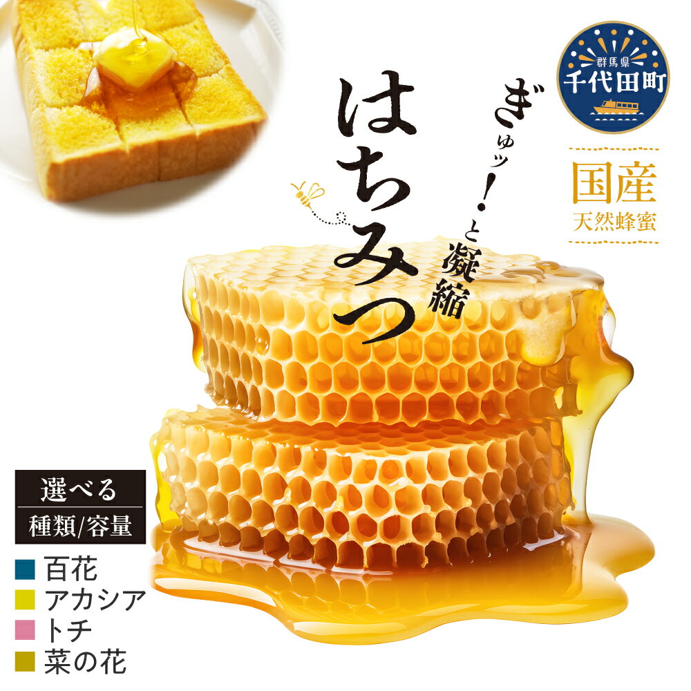 【ふるさと納税】【数量限定】純粋はちみつ 種類 / 百花 アカシア トチ 菜の花 ・ 容量 / 300g ～ 1200g・配送時期 が 選べる 国産 ＜田代養蜂場＞ハチミツ 蜂蜜 ハニー 蜜 国産 天然 国産蜂蜜 送料無料 お取り寄せ ギフト 贈り物 贈答用 群馬 千代田