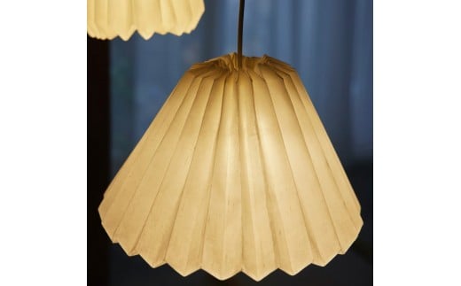 【南砺市】松井機業「城端しけ絹」しけ絹の照明　L size・プラグ（ダクト取付専用）