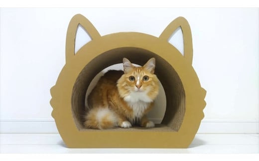 ねこの爪とぎ　みみCT　カラー；クラフト【 ペット用品 爪とぎ 神奈川県 小田原市 】 142069_HL001VC02