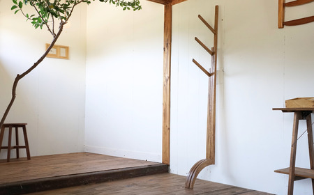 【ポールハンガー】木製 手作り【Ojn Handmade Hut】 | ポールハンガー 新潟県 出雲崎町