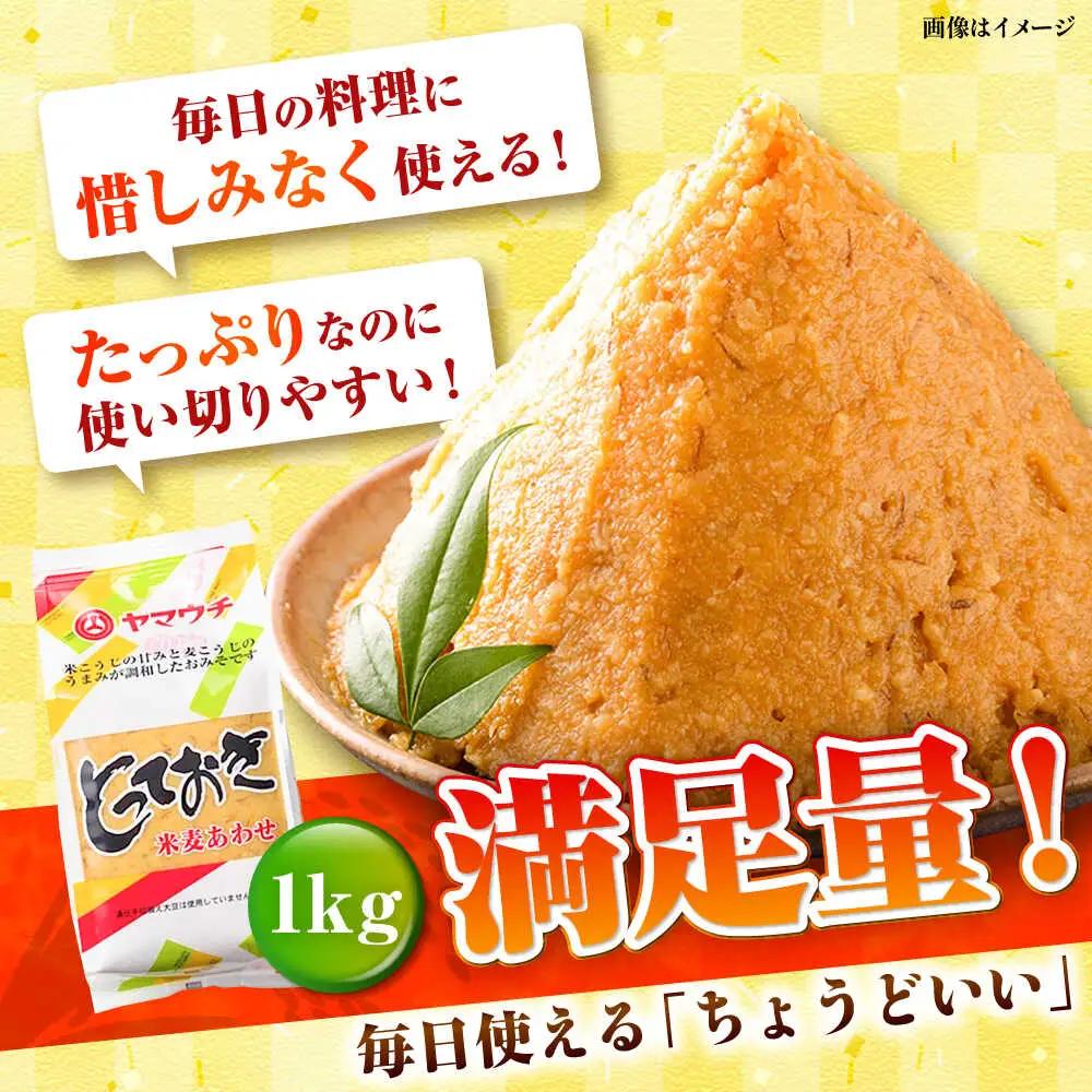 全6回定期便 とっておき 米麦 あわせ味噌 1kg 味噌 BHAE007