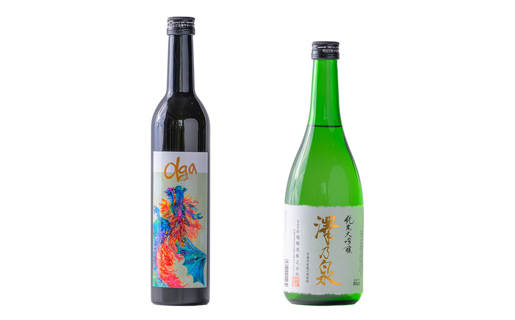 
            ＜西城酒店オリジナル商品＞澤乃泉 Olgaと澤乃泉 純米大吟醸 蔵の華のセット 日本酒 純米大吟醸酒 お酒 宮城県 アルコール 四合瓶【西城酒店】tm190
          