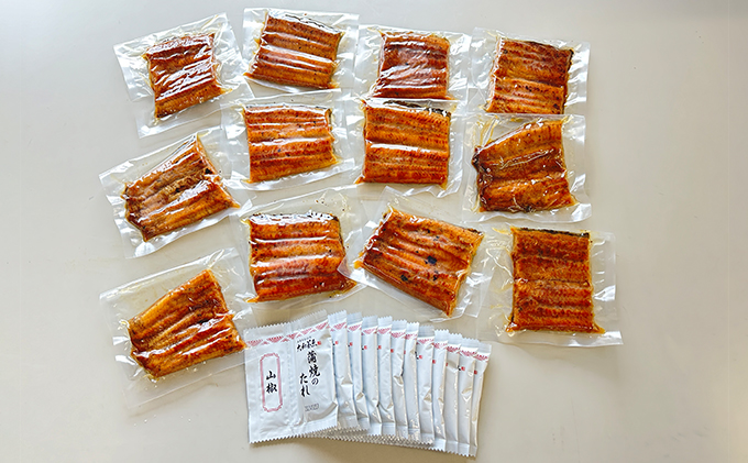 浜名湖うなぎ蒲焼（小丼用）計620g 【訳あり】サイズ不揃い
