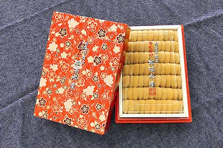 エゾバフンウニ(黄系)約250g×1折(化粧箱赤入)[11月下旬以降発送] F-91001