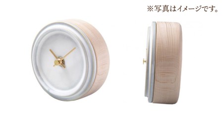 タイルと木のシンプルな手作り時計 TILE WOOD CLOCK 壁掛け・置き時計 『グリーン』【杉浦製陶】 インテリア 雑貨 おしゃれ [TAO016]