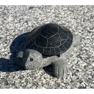 ふるさと納税 利府町 黒御影石　亀の灰皿