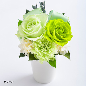 バラとリボンのアレンジメント 花 お花 プリザーブドフラワー ギフト プレゼント お祝い 誕生日 お供え アレンジ インテリア 東京都 墨田区 ピンク×Fピンク