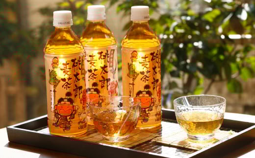 桃太郎麦茶500ml×24本 お茶 むぎ茶 ペット ペットボトル 国産 大麦 人気 おすすめ 岡山 倉敷【2026年3月上旬～11月下旬迄発送予定】