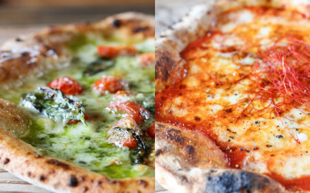 【ナポリピッツァ専門店が作る薪窯焼き冷凍ピッツァセット】人気のピッツァまとめて4種類セット×各1枚(マルゲリータ/4種のチーズ(はちみつ付)/マルゲリータビアンカ/ディアボラ)【堀川ピッツァ】[BHB