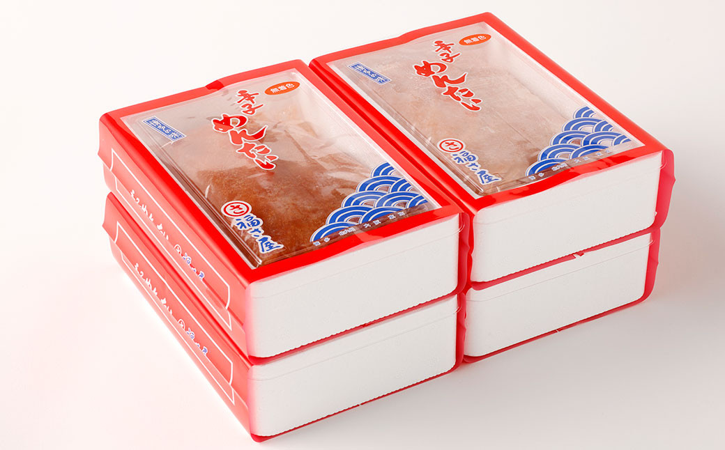 福さ屋 辛子めんたい （並切子） 500g×4個 セット
