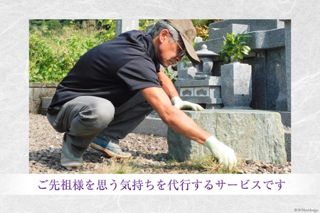 墓地の除草・清掃 [デトックスストーンズカンパニー 高知県 津野町 26bh0002] お墓 墓 清掃 お手入れ 除草 草刈り 代行