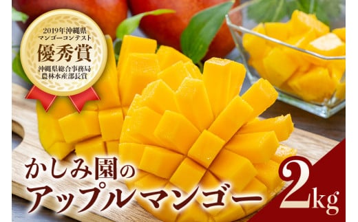 【 先行予約 2026年 発送 】 優秀賞受賞のかしみ園 アップルマンゴー 2kg 沖縄県産 マンゴー アーウィンマンゴー 2キロ 国産 完熟マンゴー 果物 南国 くだもの フルーツ 完熟 夏 旬 特産品 沖縄 お取り寄せ 産地直送 農家直送 甘い 濃厚 糸満市