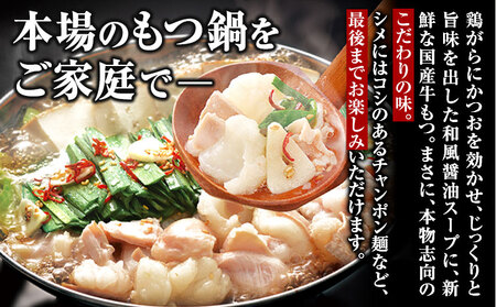 まるいち博多牛もつ鍋 ホルモン 4人前 送料無料《30日以内に出荷予定(土日祝除く)》福岡県 鞍手郡 小竹町 九州丸一食品株式会社 もつ鍋 もつなべ ギフト 贈答