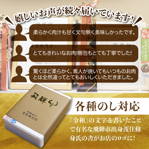 飛騨牛4等級リブロインステーキ2枚で計４００ｇをお届けします！[C0030]