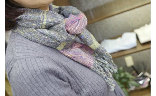 さをり織り コットン リネン ストール 1枚(春夏用)《築上町》【(有)とよべ呉服店】 [ABBL004] 17000円  17000円 