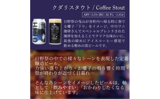 ビール ＜6回定期便＞クラフトビール 缶 3種類 6本セット 計36本 囃子【 祭りビール 】(350ml×36本) 計12600ml | ビール クラフトビール 地ビール 日野ビール びーる 地びー