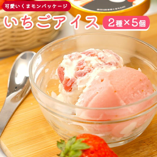 【ふるさと納税】いちごアイス2種×5個セット やっと見つけた！とっておきのイチゴ畑？ 熊本県南阿蘇村《30日以内に出荷予定(土日祝除く)》苺 イチゴ アイス ジェラート ご当地 アイス