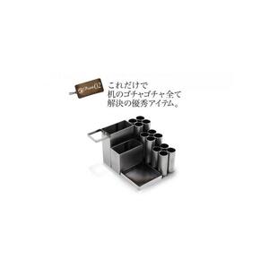 monoKOZZ アイアンペンスタンド 丸・フック右【マットブラック】アイアン雑貨 おしゃれ ペン立て かっこいい デスク収納