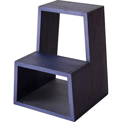 ふるさと納税 大川市 暮らしにプラスする小物家具【PRIMO ステップスツール  グンジョウ】職人MADE大川家具 境木工