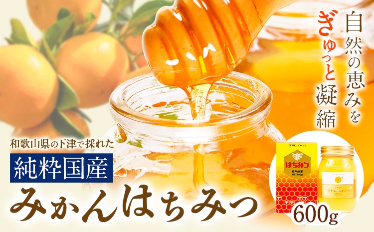
                  はちみつ 蜂蜜 和歌山県の下津で採れた純粋国産みかんはちみつ 600g 日高川町厳選館《7月中旬-7月末頃出荷》和歌山県 日高川町 送料無料 ハチミツ 純粋国産 みかん 純粋はちみつ お取り寄せ
                