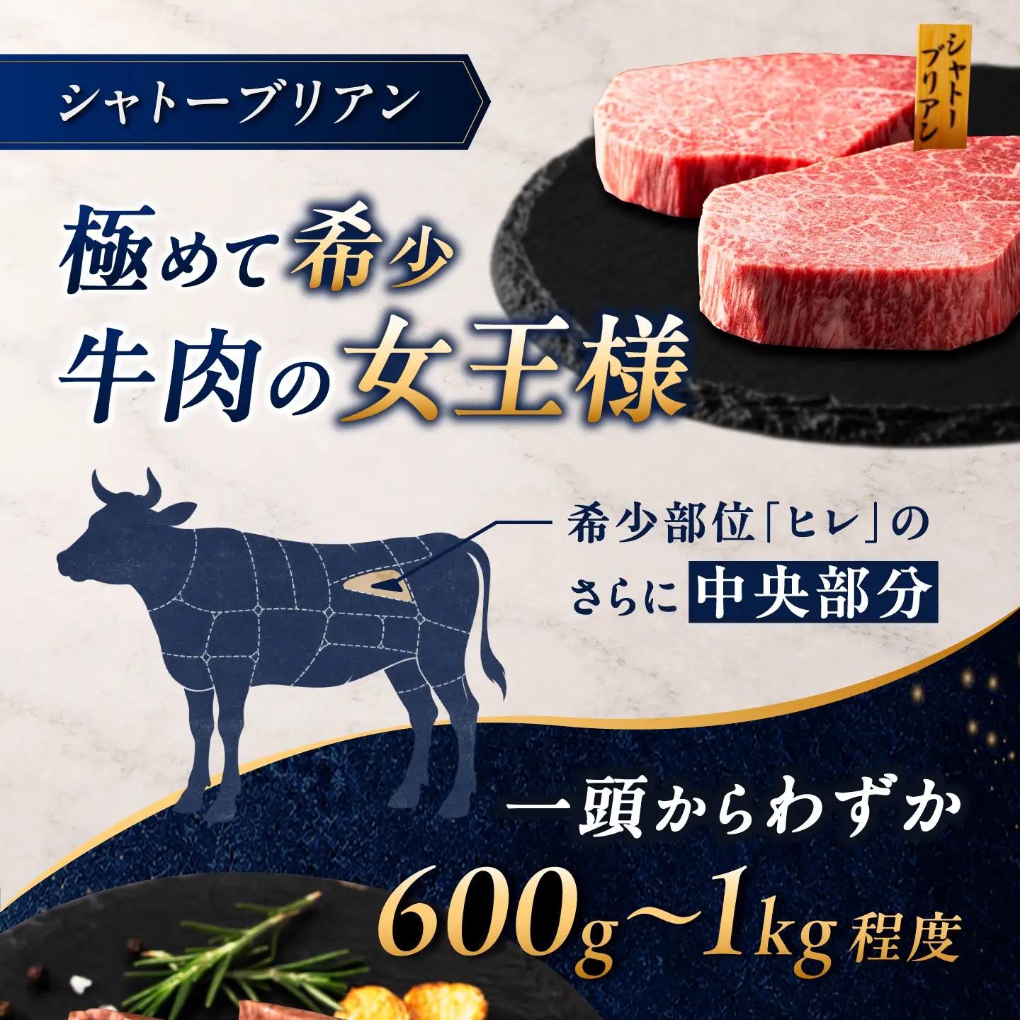 佐賀牛 シャトーブリアン 1kg(200g×5枚)/ 久田精肉店[UFG003]