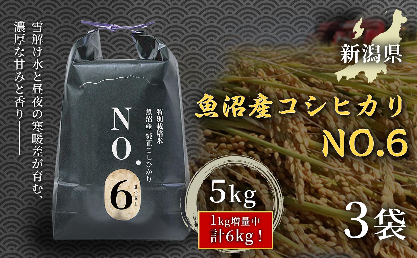 
                  令和7年産 魚沼産コシヒカリNo.6 15kg(5kg×3袋)｜米 こしひかり お米 新潟 魚沼 魚沼産コシヒカリ 魚沼産こしひかり こめ コメ おこめ 白米 新潟県 津南町
                