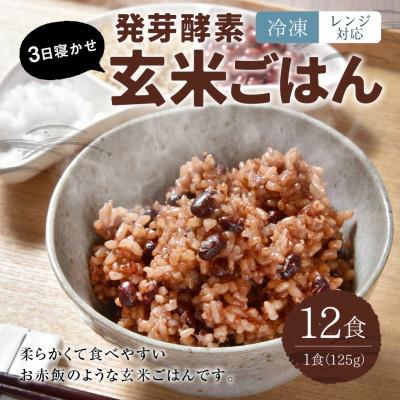ふるさと納税 九重町 レンジ対応!3日寝かせ発芽酵素玄米ごはん(ひとめぼれ)　12食分【冷凍】