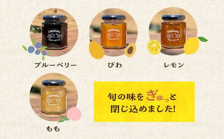 【12回定期便】季節の果実ジャム 3個（各120g） 長与町/アグリューム [EAI091]  瓶 セット ジャム