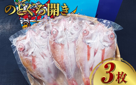 長崎産 のどぐろ開き 3枚 ／ 150g × 3枚 高級 アカムツ 開き のどぐろ アカムツ 干物 開き 魚 魚介 海鮮 冷凍 長崎県 長崎市