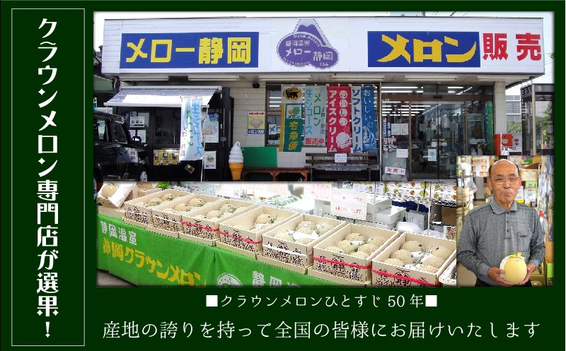 【お中元対応】『クラウンメロンの子メロン 4kg』 人気 厳選 ギフト 贈り物 デザート グルメ フルーツ 果物 袋井市 果物類 メロン青肉 