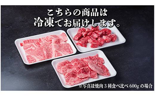 飛騨牛　3種(ロース・希少部位・サイコロステーキ)　焼肉　食べ比べ　600g【配送不可地域：離島】