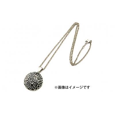 ふるさと納税 三条市 純チタンネックレス 花玉(ハナダマ)平 大・黒 [leger(レジエ)]【052P004】