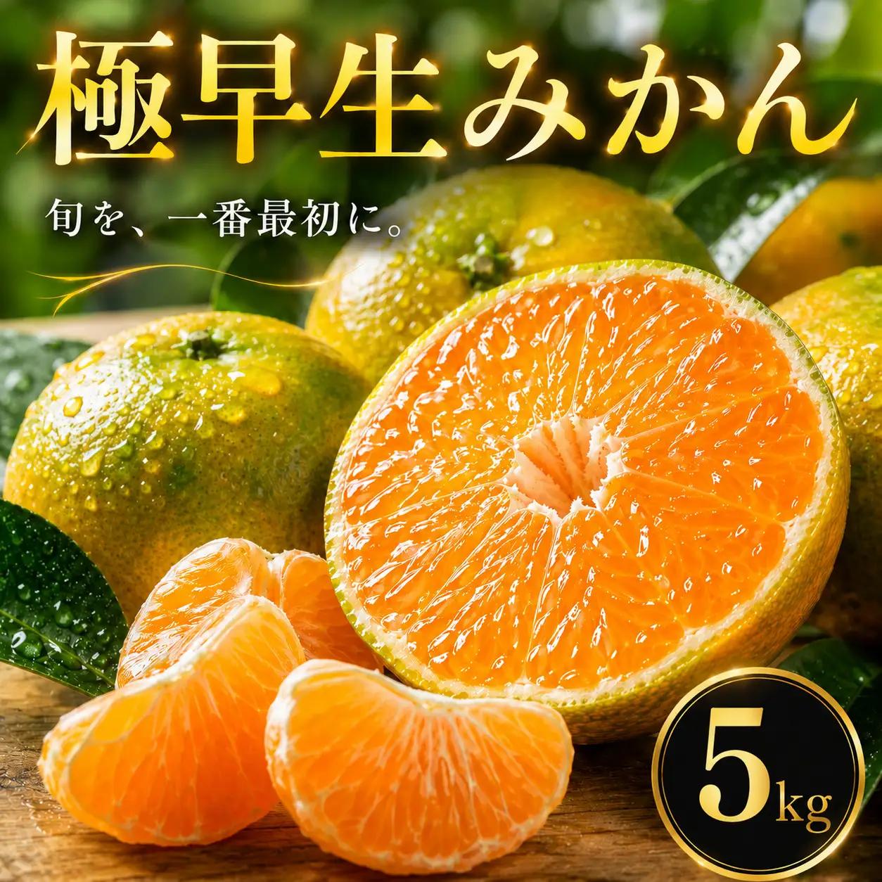 愛媛 極早生 みかん 家庭用 5kg 【2026年10月上旬頃から順次発送】 | 温州みかん ミカン ごくわせ mikan みかん 蜜柑 訳ありフルーツ 柑橘 果物 おすすめ お勧め お取り寄せ ギフト 愛媛県 松山市 【MKN070】